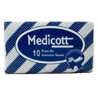 Medicott Press On Feminine Towels 10 Pieces 