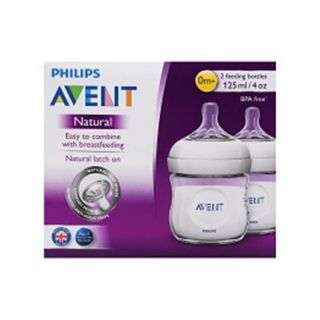 Avent Natural Feeding Bottle 0 Month+ 125 ml 2 Pieces 