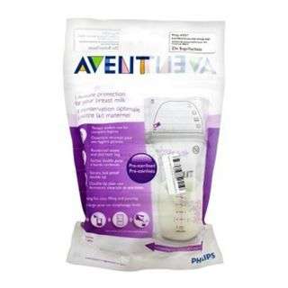 Avent Baby Breast Milk Bottle Protector Bags 180 ml 25 Pieces 