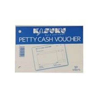 Kasuku Petty Cash Voucher A6 50 Sheets 