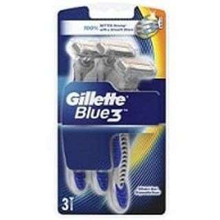 Gillette Blue III Disposable Razor 3 Pieces 