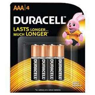 Duracell Battery AAA 4 Pieces