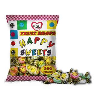 KSL Happy Fruit Drops 100 Pieces 