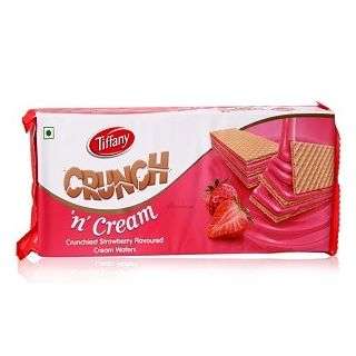 Tiffany Cream Wafers Strawberry 153 g 