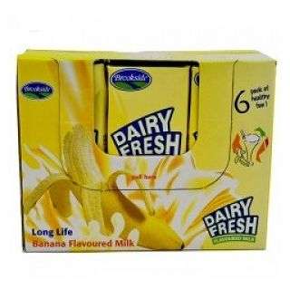 Brookside Dairy Fresh Flavoured Milk Banana 250 ml 6 Pieces 