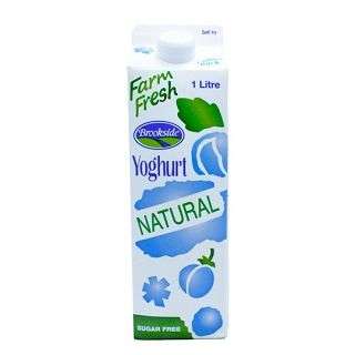Brookside Farm Fresh Yoghurt Natural Sugar-Free 1 L