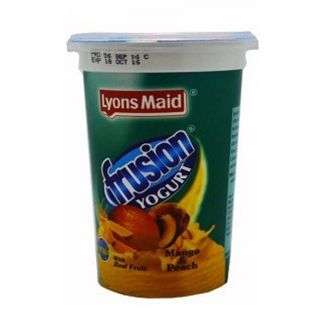 Lyons Maid Frusion Yoghurt Mango & Peach With Real Fruit 500 ml