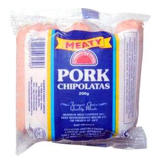 Farmers Choice Pork Chipolatas 200 g