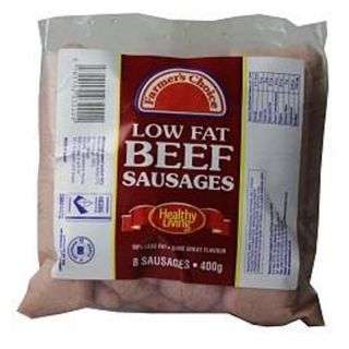 Farmers Choice Low Fat Beef Sausage 400 g