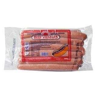 Farmers Choice Beef Viennas Extra Long 500 g