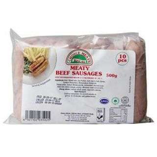 Choice Meats Halal Meaty Beef Sausage 500 g 10 Pieces
