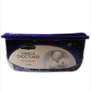 Dairyland Ice Cream Vanilla Choc Flakes 2 L