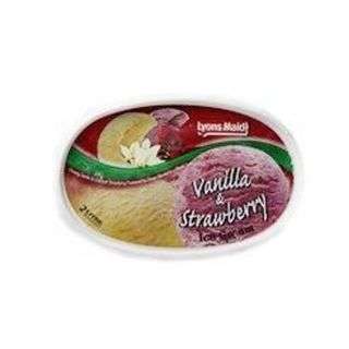 Lyons Maid Ice Cream Vanilla & Strawberry 2 L 