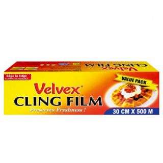 Velvex Cling Film - 30cm x 500m - Clear