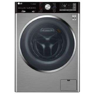 LG 10.5kg 1400 RPM Front Load Washer, True Steam - SILVER