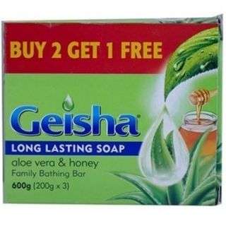 Geisha Long Lasting Soap Aloe Vera and Honey Value Pack 3x200g
