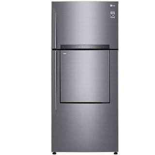 LG 530L-18.72 qft Double Door Fridge - Shiny Silver