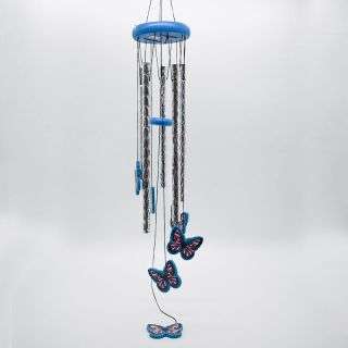 Blue Butterflies Wind Chime