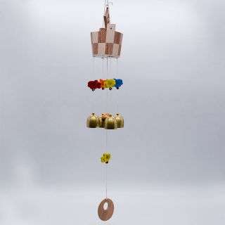 Wood Bucket Wind Chime