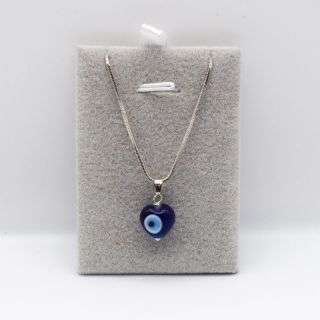 Evil Eye Necklaces - Silver