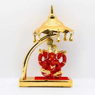 Lord Ganesha-Red Gold