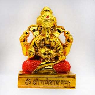 Lord Ganesha-Gold Orange