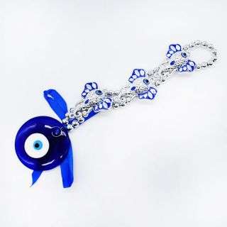 Evil Eye - Blue And Silver Elephant