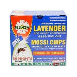Flower Mossi Chips Mosquito Killer Lavender 30 Mats 