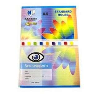 Kartasi Exercise Book Man A4 Standard Ruled 200 Pages