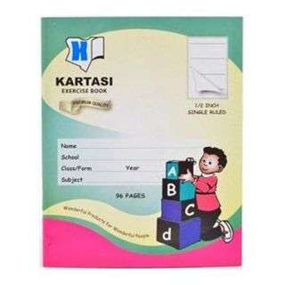 Kartasi Exercise Book Manilla 1/2 Standard Ruled 96 Pages