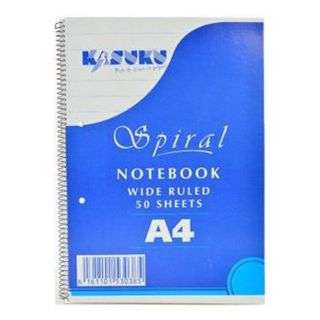 Kasuku Spiral Notebook A4 50 Pages