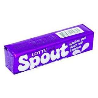 Lotte Spout Gum Grape 24 g 7 Pieces 