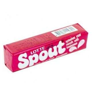 Lotte Spout Gum Strawberry 24 g 7 Pieces 