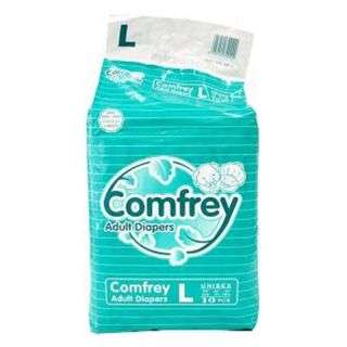 Comfrey Adult Diapers Large Hip Size 101-139 cm 10 Pieces 