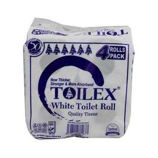 Toilex Toilet Tissue 2 Ply 4 Rolls 