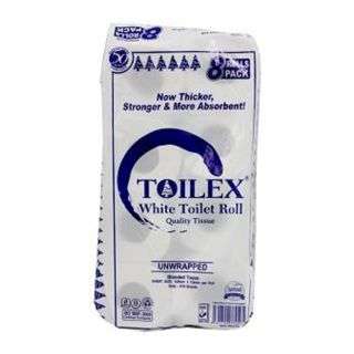 Toilex Toilet Tissue 2 Ply 8 Rolls 