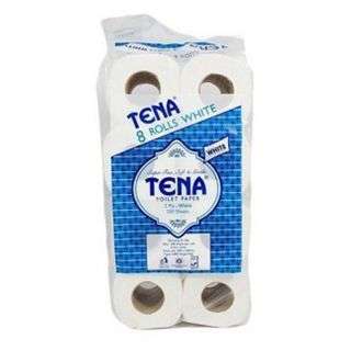 Tena Toilet Tissue 2 Ply 8 Rolls 