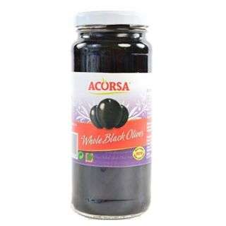 Acorsa Whole Black Olives 350 ml 