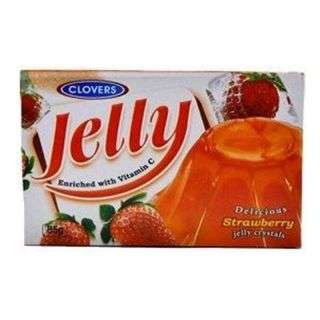 Clovers Jelly Crystal Strawberry 85 g