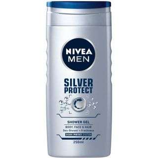 Nivea Shower Gel Men Silver Protect 250 ml 
