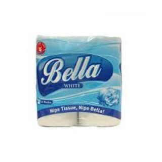 Bella White Toilet Paper 2 Ply 4 Rolls