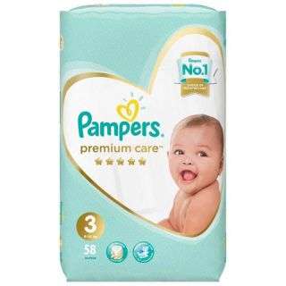 Pampers Premium Care Midi Size 4 58 Pieces 