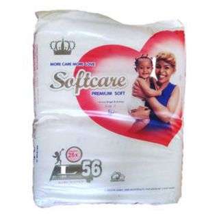 Softcare Premium Diaper Large 56 Pieces 