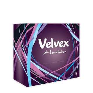 Velvex Purple Hankies -1 Pack (50 Sheets)