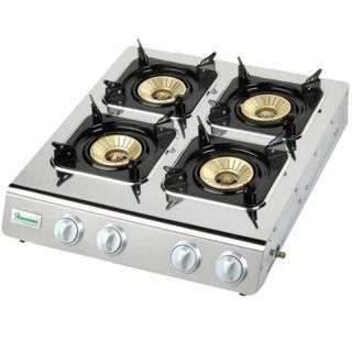 GAS COOKER 4 BURNER STAINLESS STEEL- RG/541