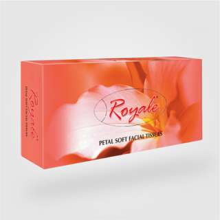 Royale Red Facial Tissue - 80 sheets