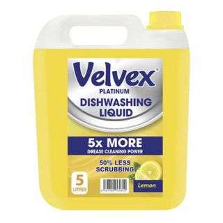 Velvex Dishwashing Liquid Lemon Burst 5 Litres