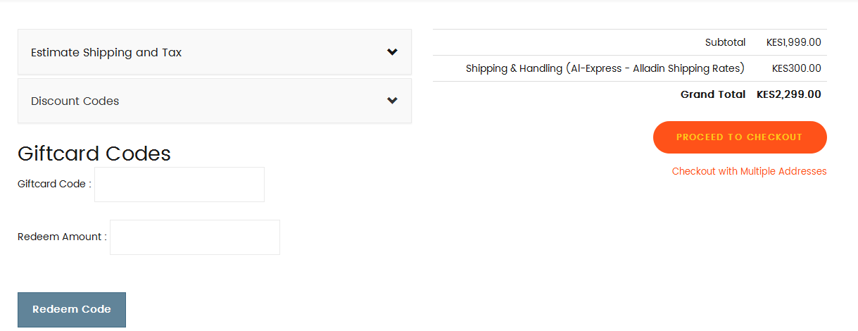 using alladin gift card vouchers